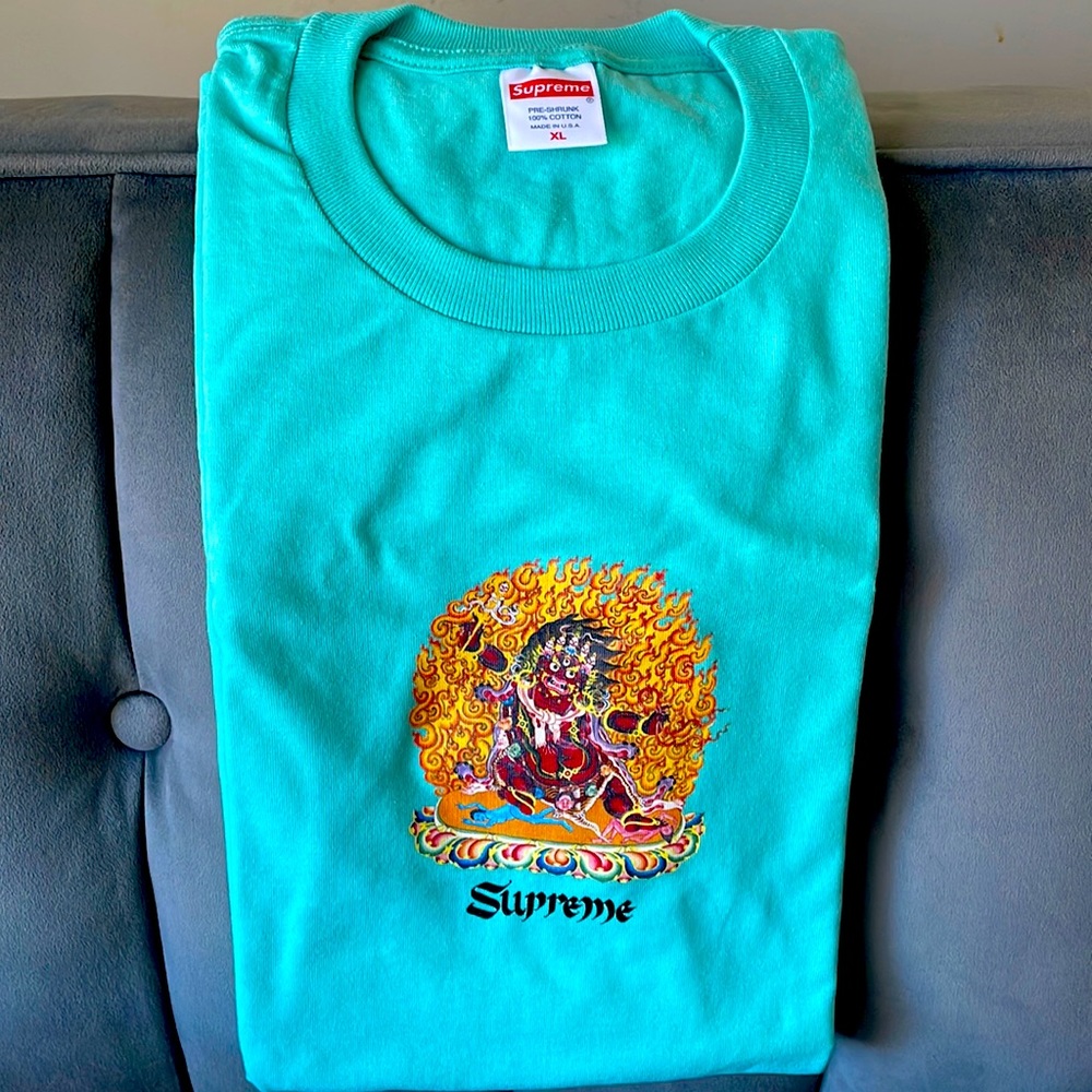Supreme person tee (teal)